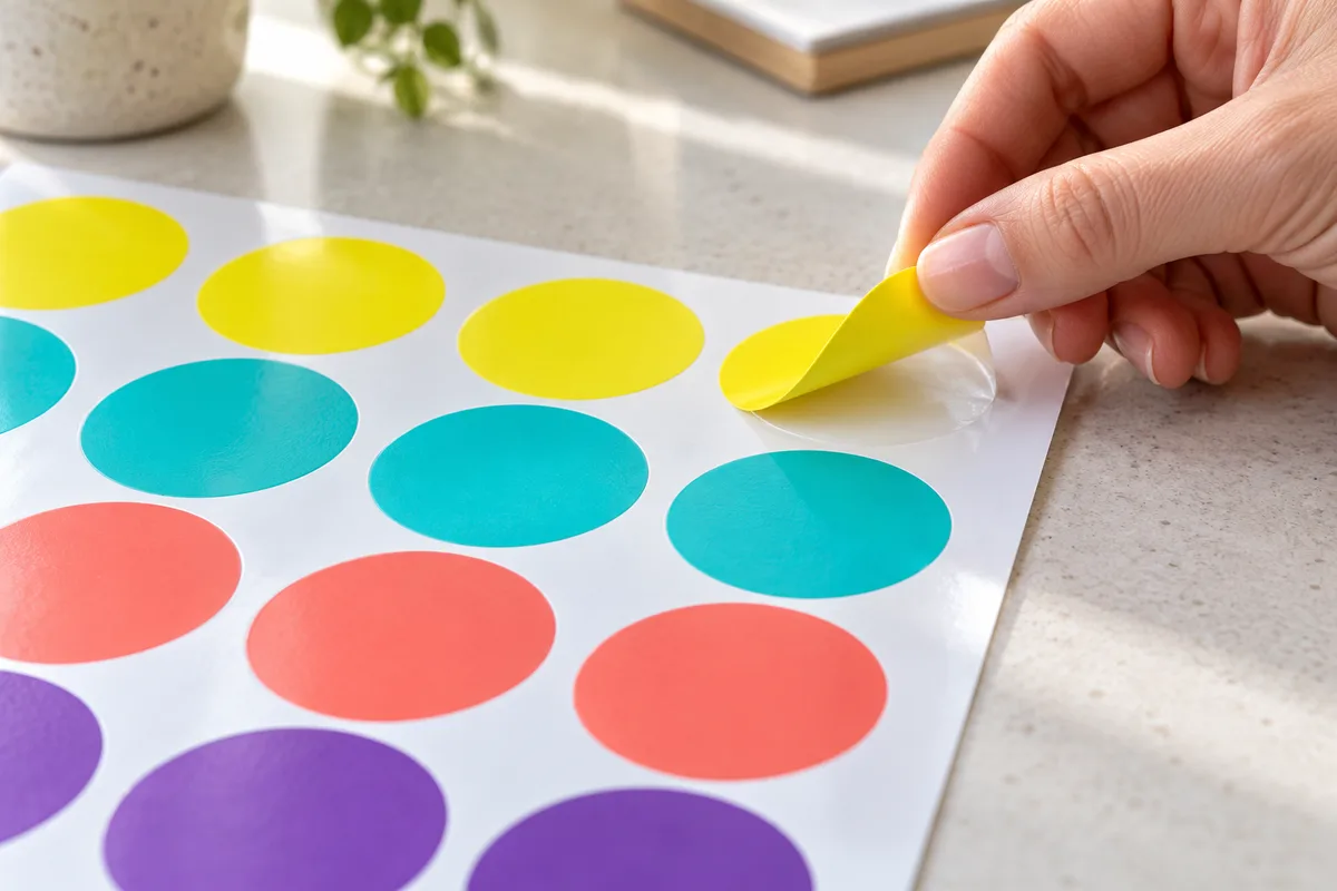 Impression de stickers : support, découpe et fichier