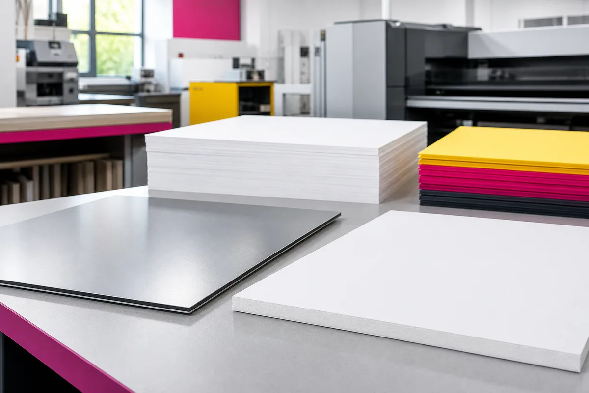 Dibond ou carton plume : quel panneau pour quel usage